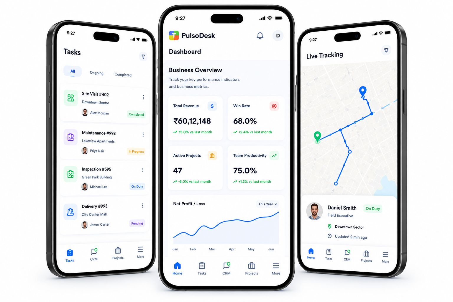 PulsoDesk Mobile App Overview